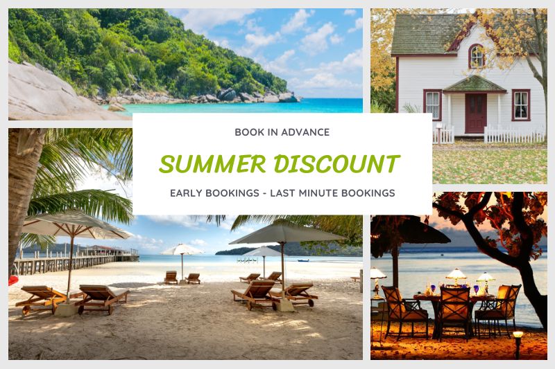 Don’t lose your mind on summer 2023 holiday prices! At Beahost Rentals, we offer discounts for early bookings as well as last minute bookings.